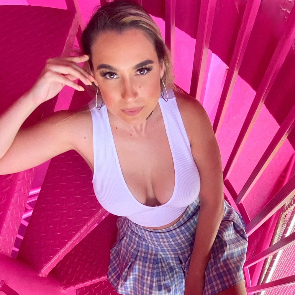 Blue Plaided Skirt